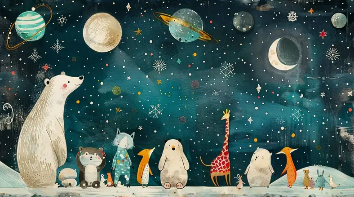 Nachtdieren 35x65cm (Morgen in huis) (Copy) Diamond Painting Planet