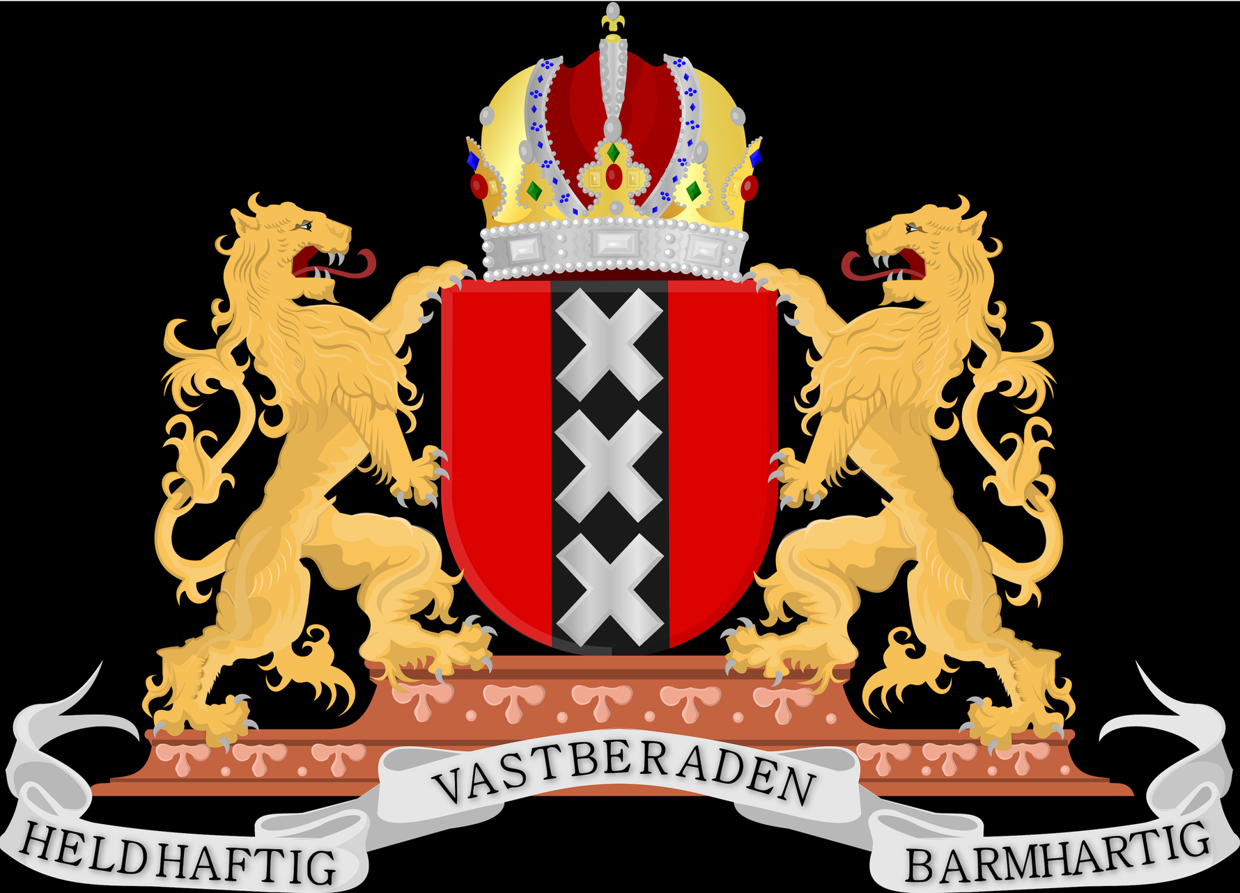 Wapen van Amsterdam (Morgen in huis) Diamond Painting Planet