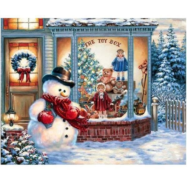 Kerstwinkel Diamond Painting Planet
