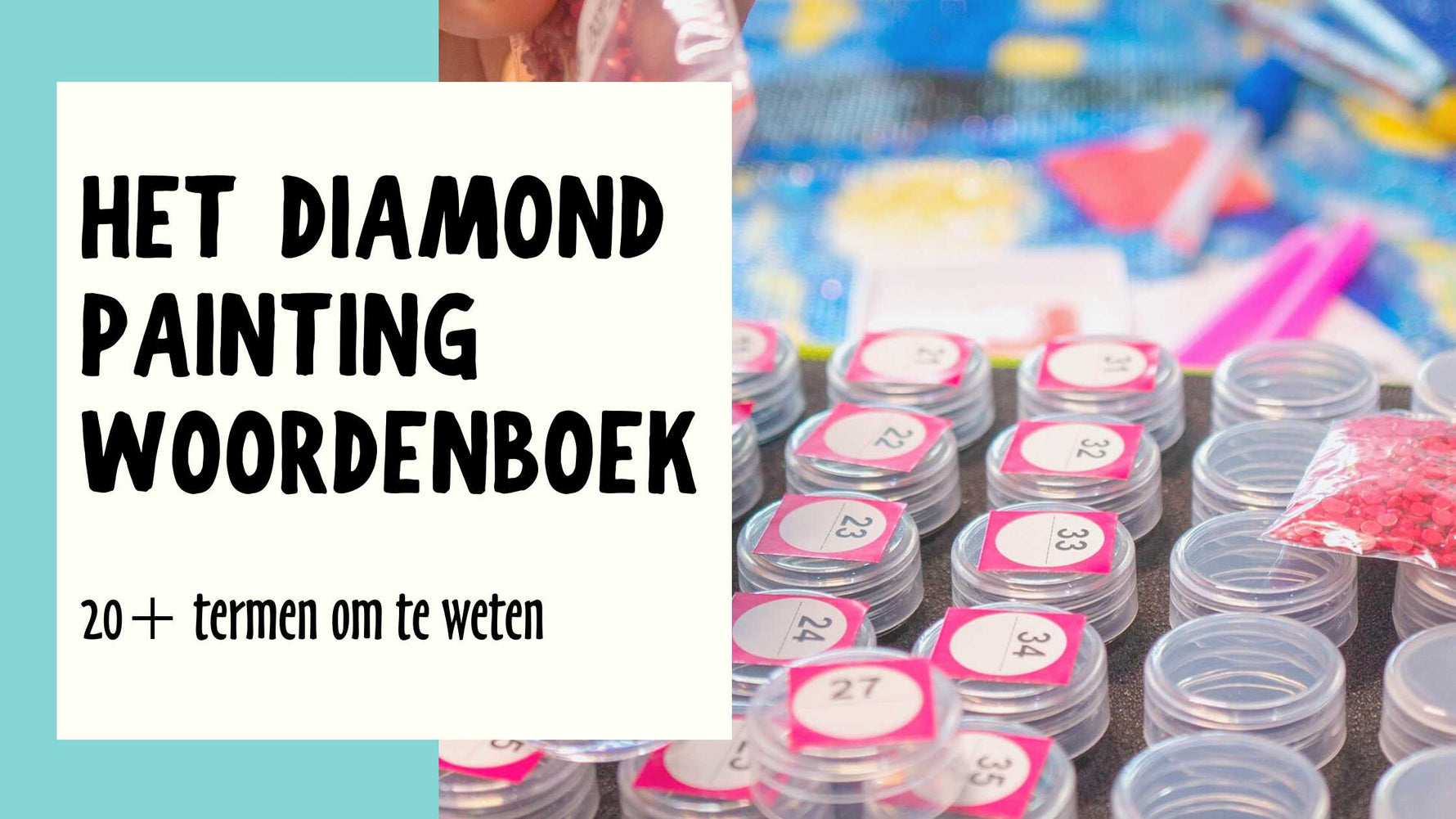 Het Diamond Painting woordenboek: 20+ termen om te weten Diamond Painting Planet