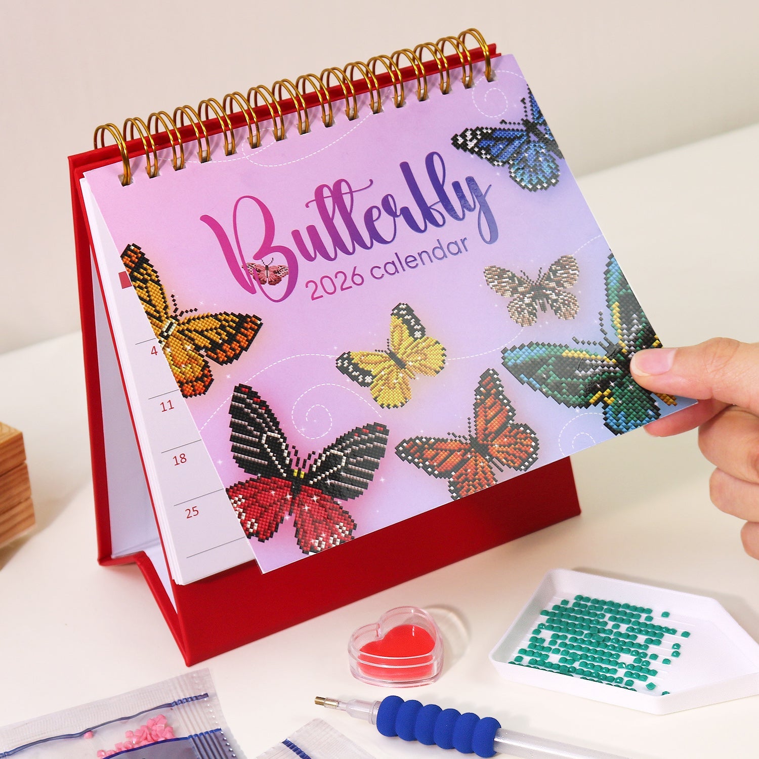 2026 Bureaukalender Diamond Painting Planet