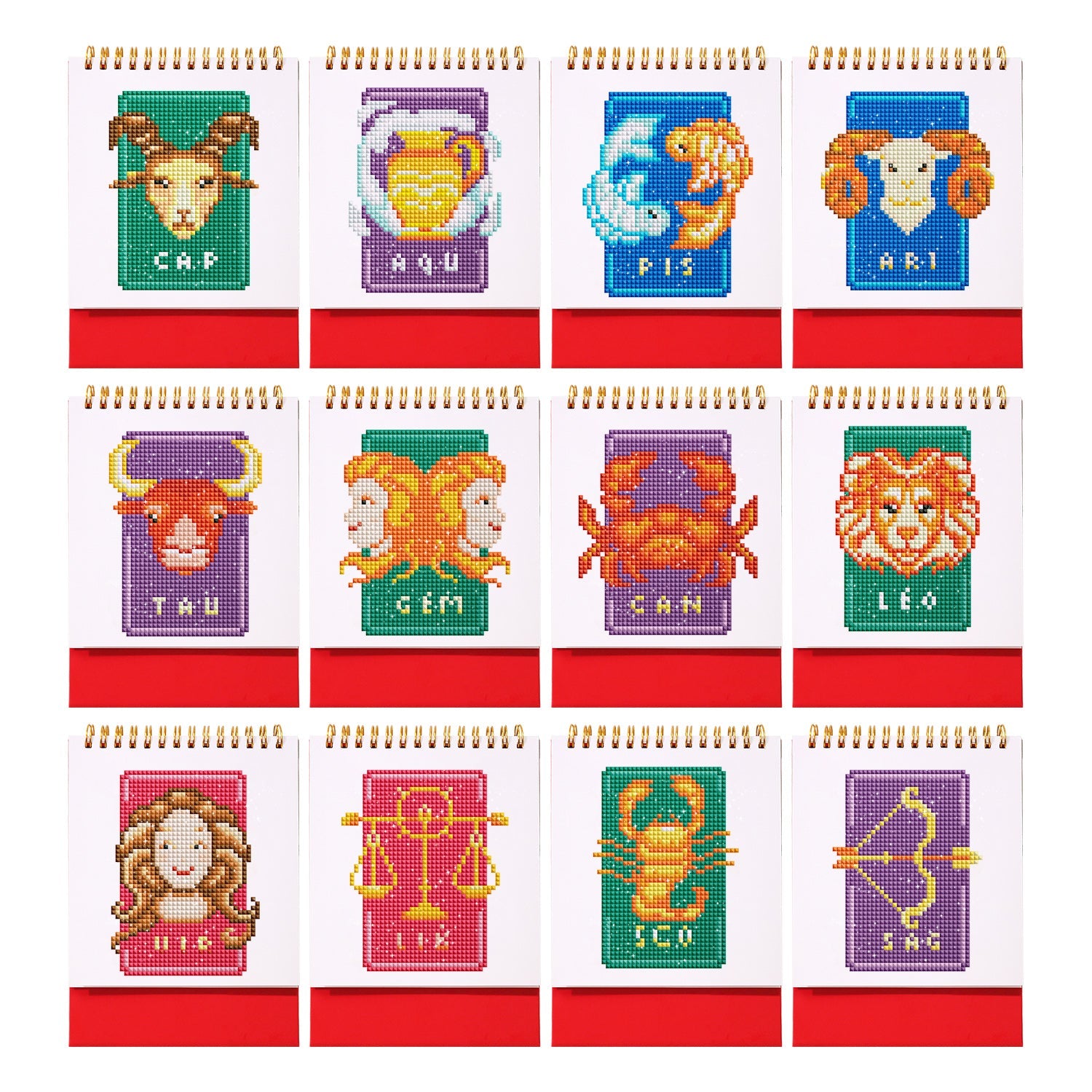 2026 Bureaukalender Diamond Painting Planet