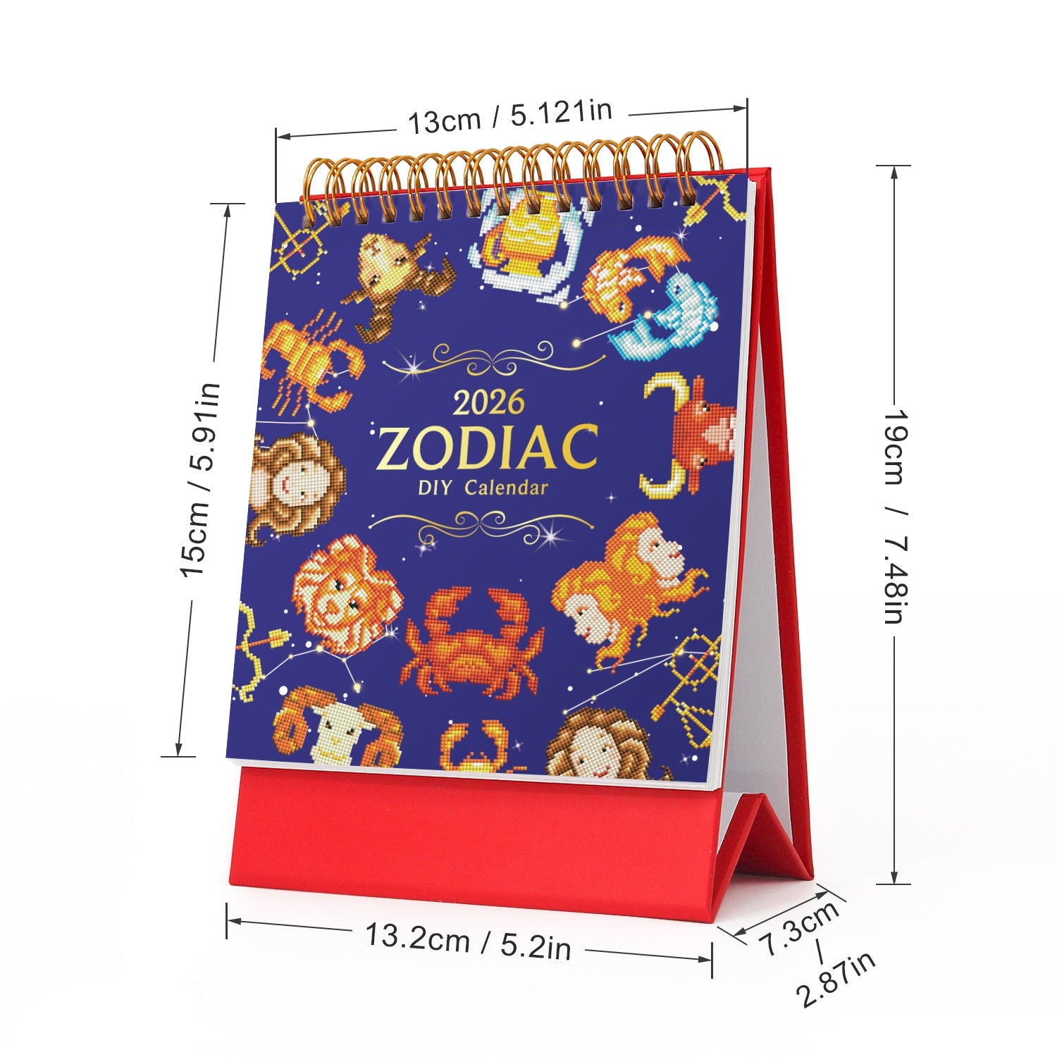 2026 Bureaukalender Diamond Painting Planet
