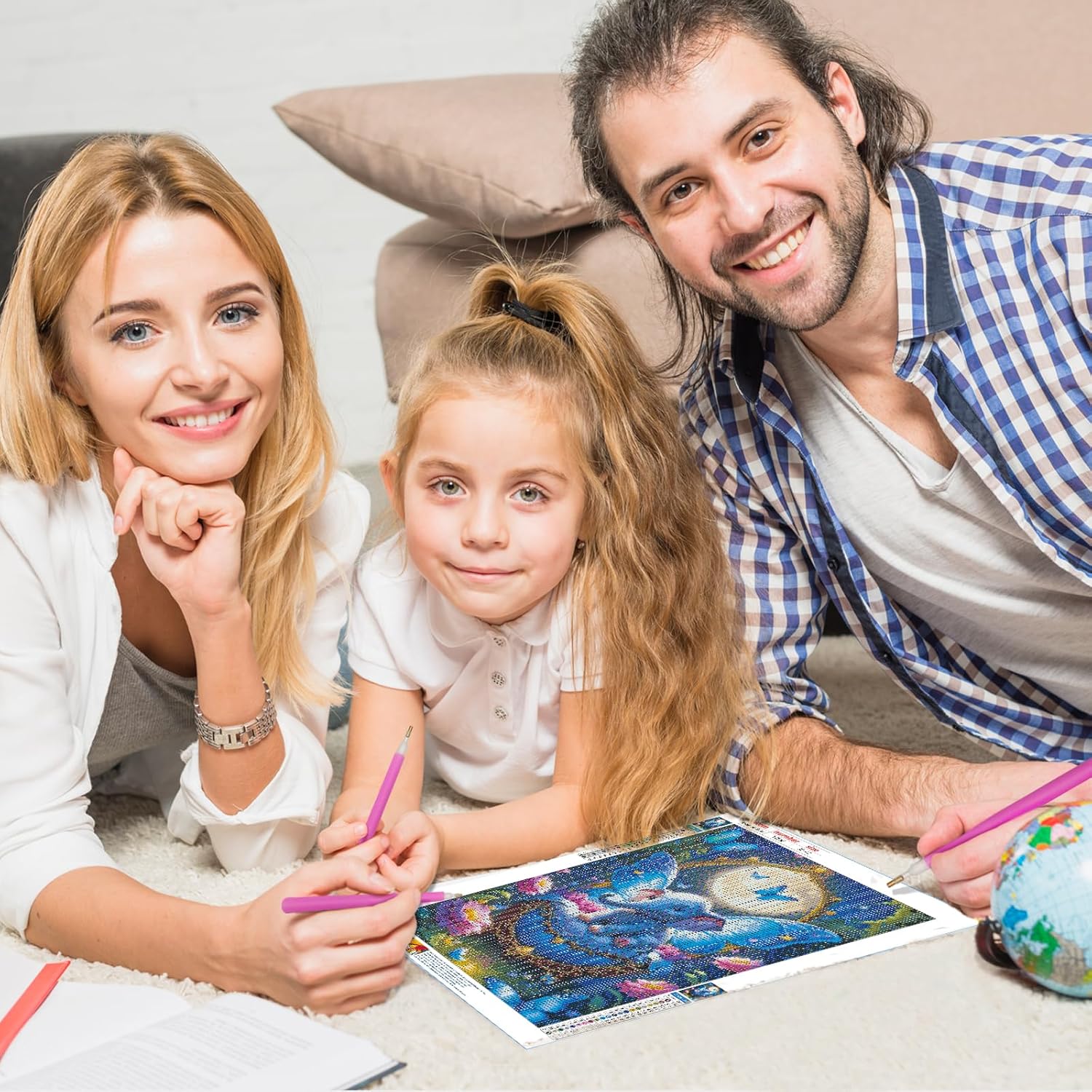 Magische Baby Olifant 20x30cm (Morgen in huis) Diamond Painting Planet