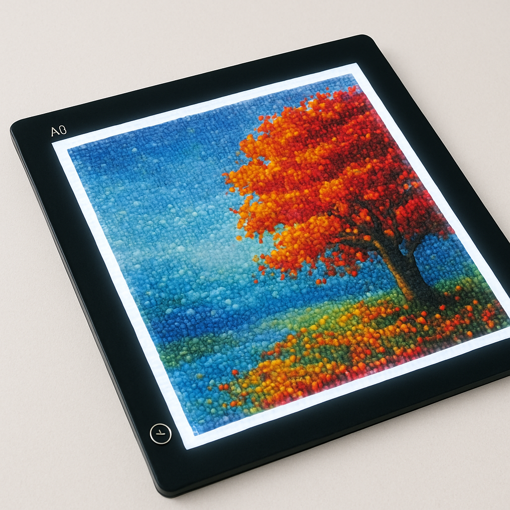 Lichtplaat Diamond Painting Planet