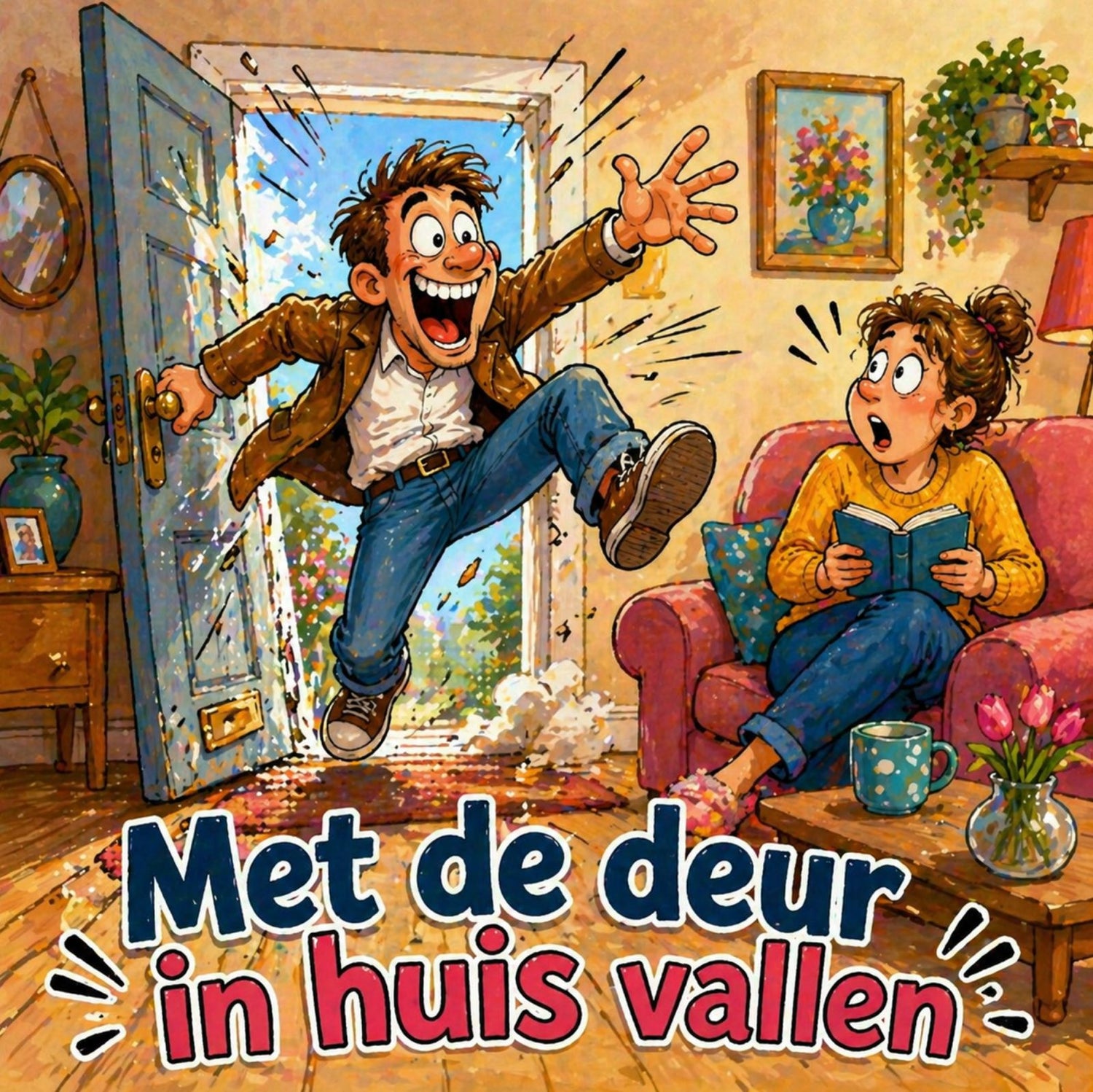 Met de deur in huis vallen