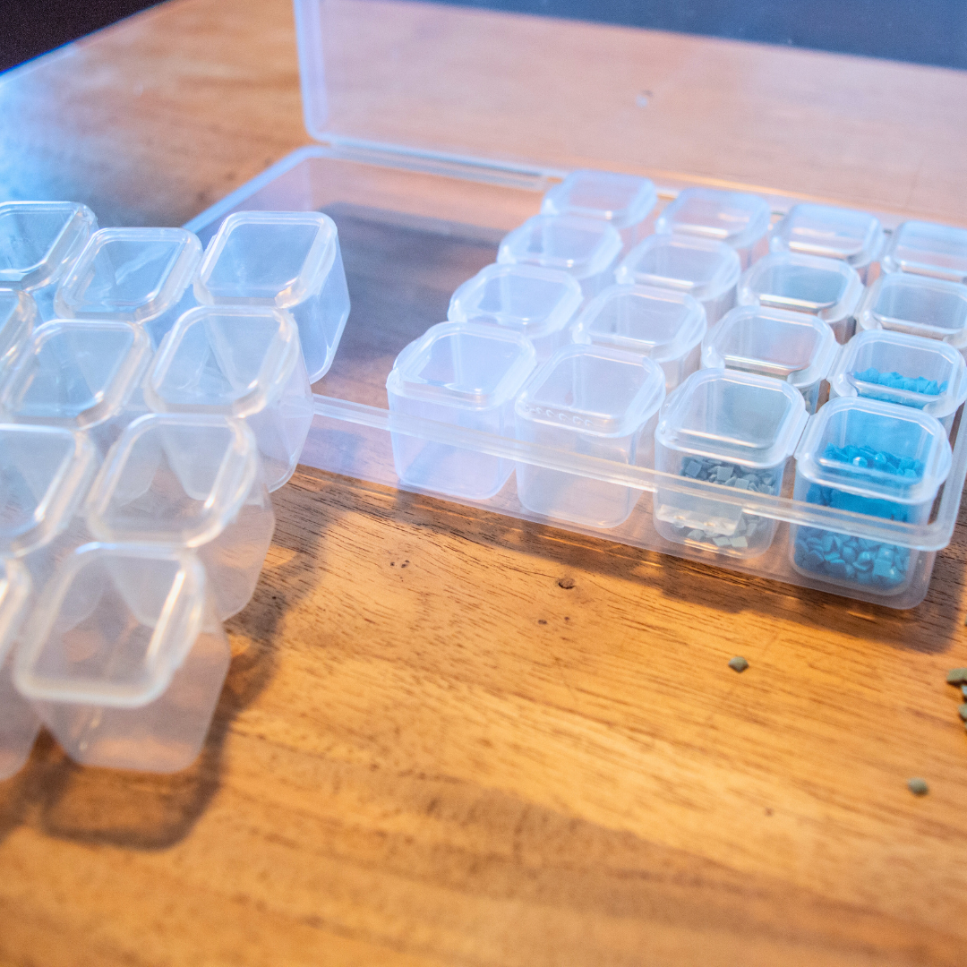 28-delige opbergdoos (Morgen in huis) Diamond Painting Planet