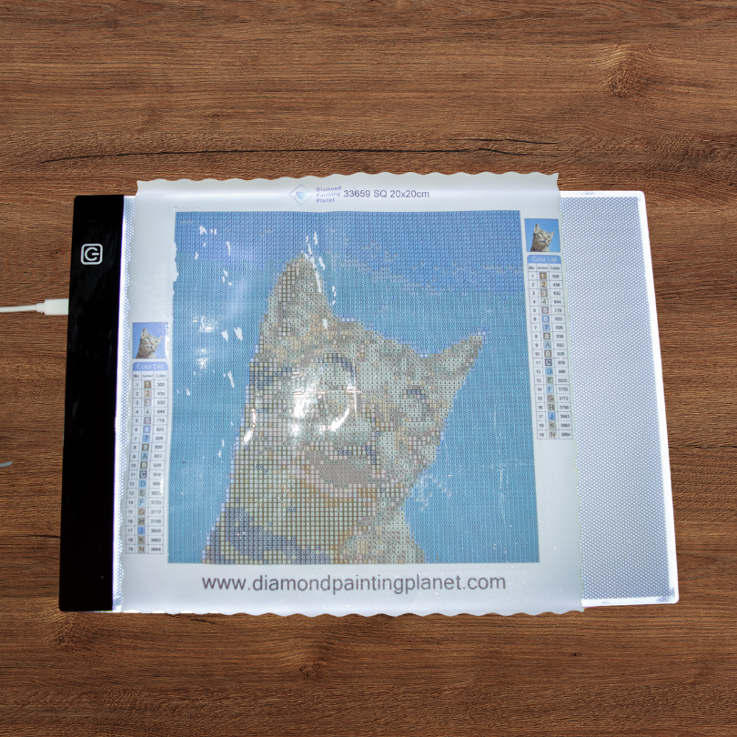 Lichtplaat Diamond Painting Planet