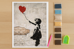 Banksy - Meisje met ballon Diamond Painting Planet