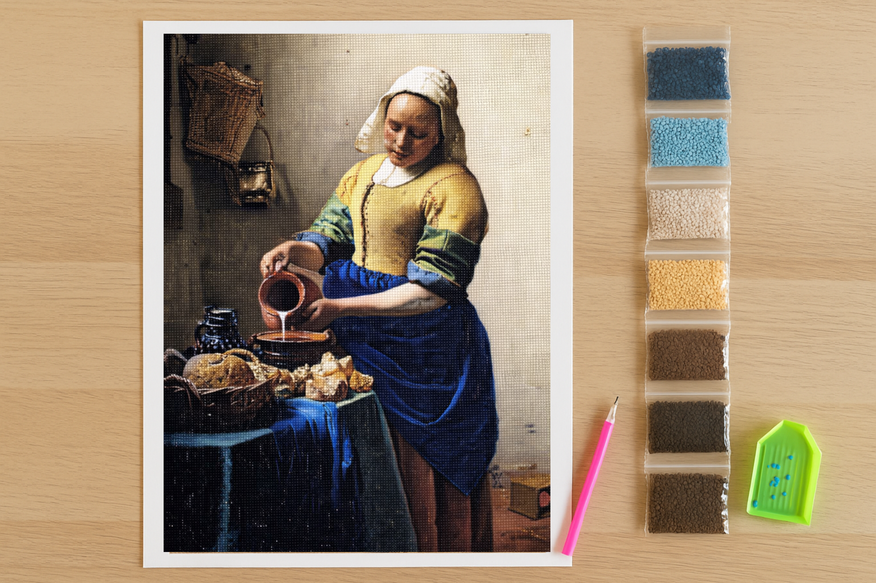 Johannes Vermeer - Het Melkmeisje Diamond Painting Planet