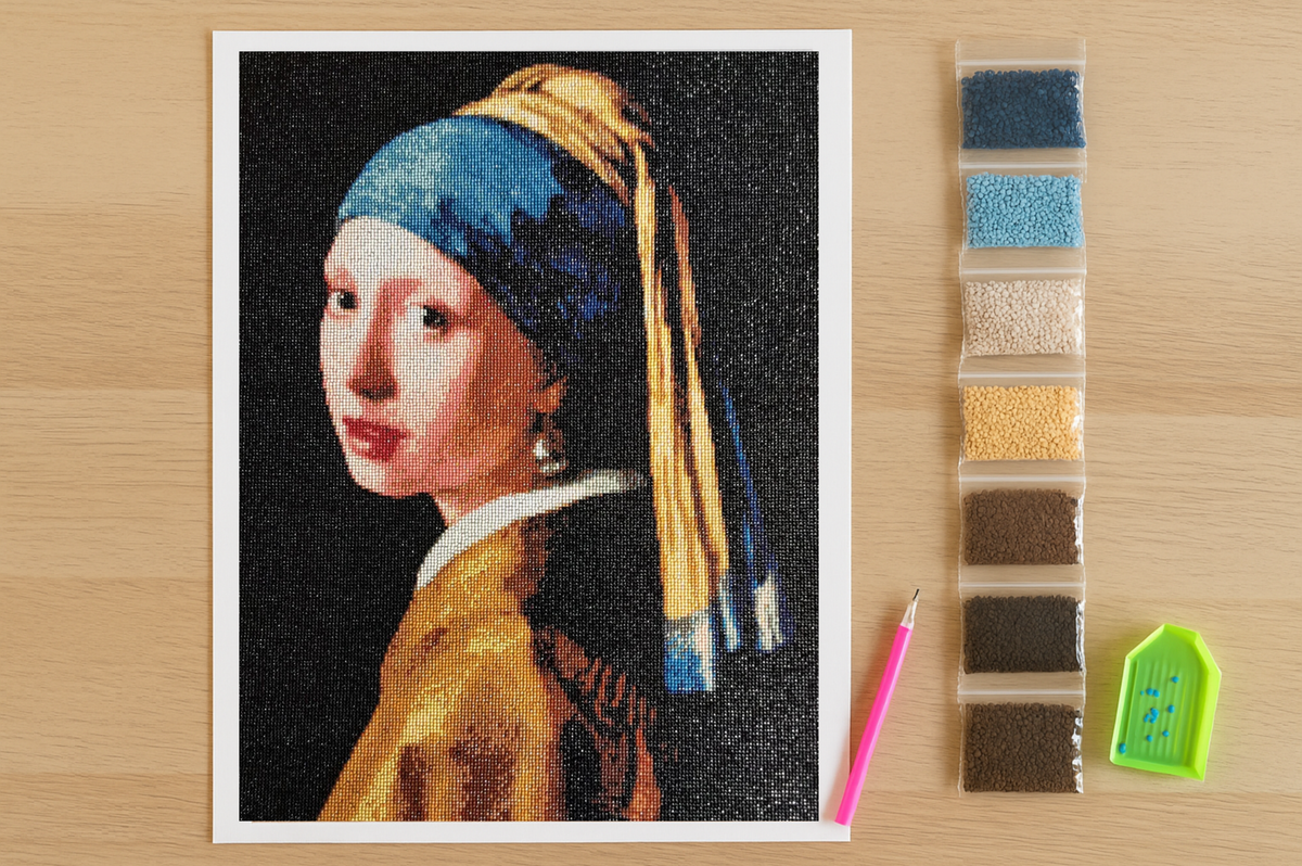 Johannes Vermeer - Meisje met de parel Diamond Painting Planet