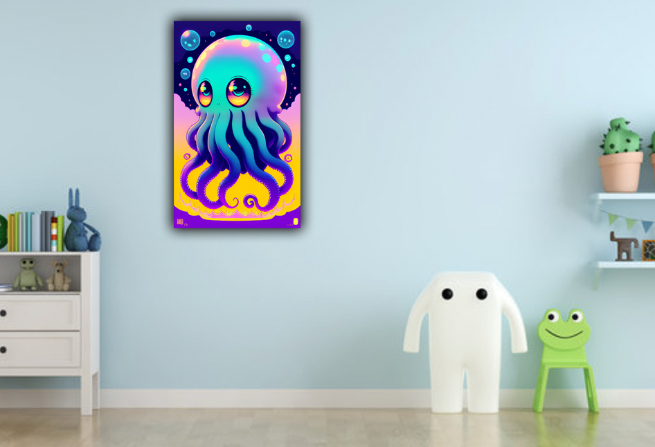 Octopus Diamond Painting Planet