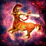 Sterrenbeeld - Boogschutter 40x40cm (Morgen in huis) Diamond Painting Planet