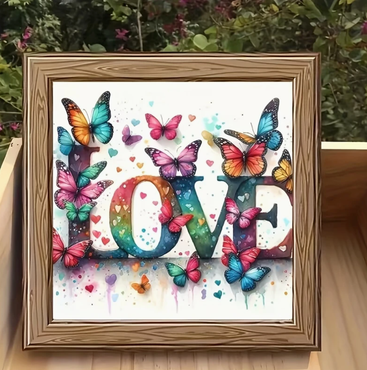 Vlinders van Liefde 15x15cm (Morgen in huis) Diamond Painting Planet