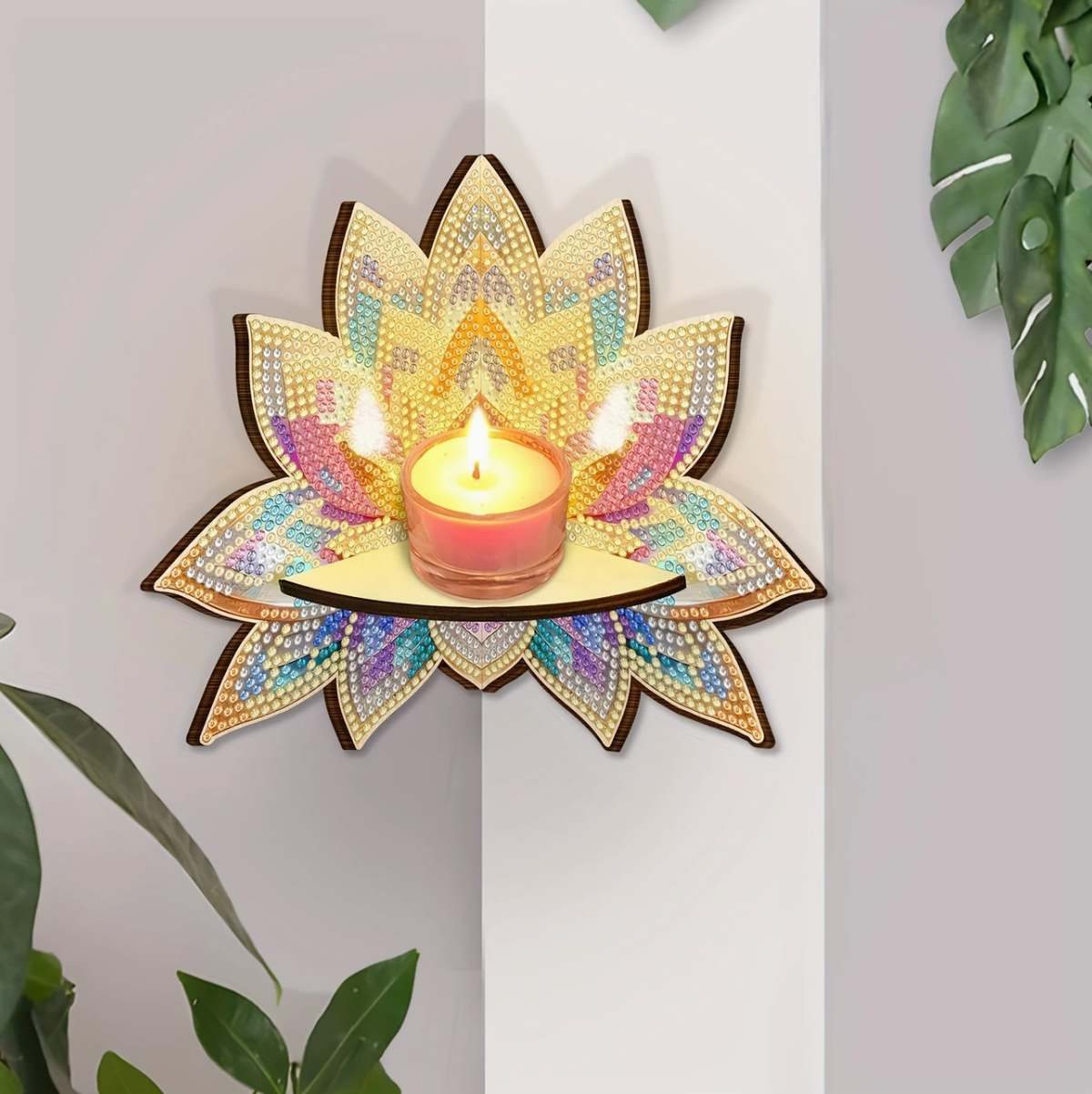 Diamond Painting Hoekplankje - ZEER UNIEK (Morgen in huis) Diamond Painting Planet