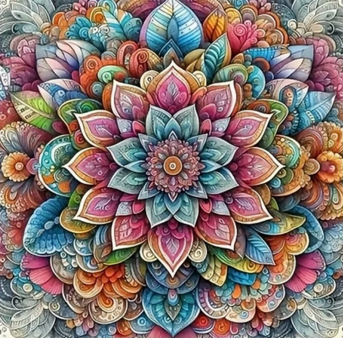 Mandala van Magie (Morgen in huis) Diamond Painting Planet