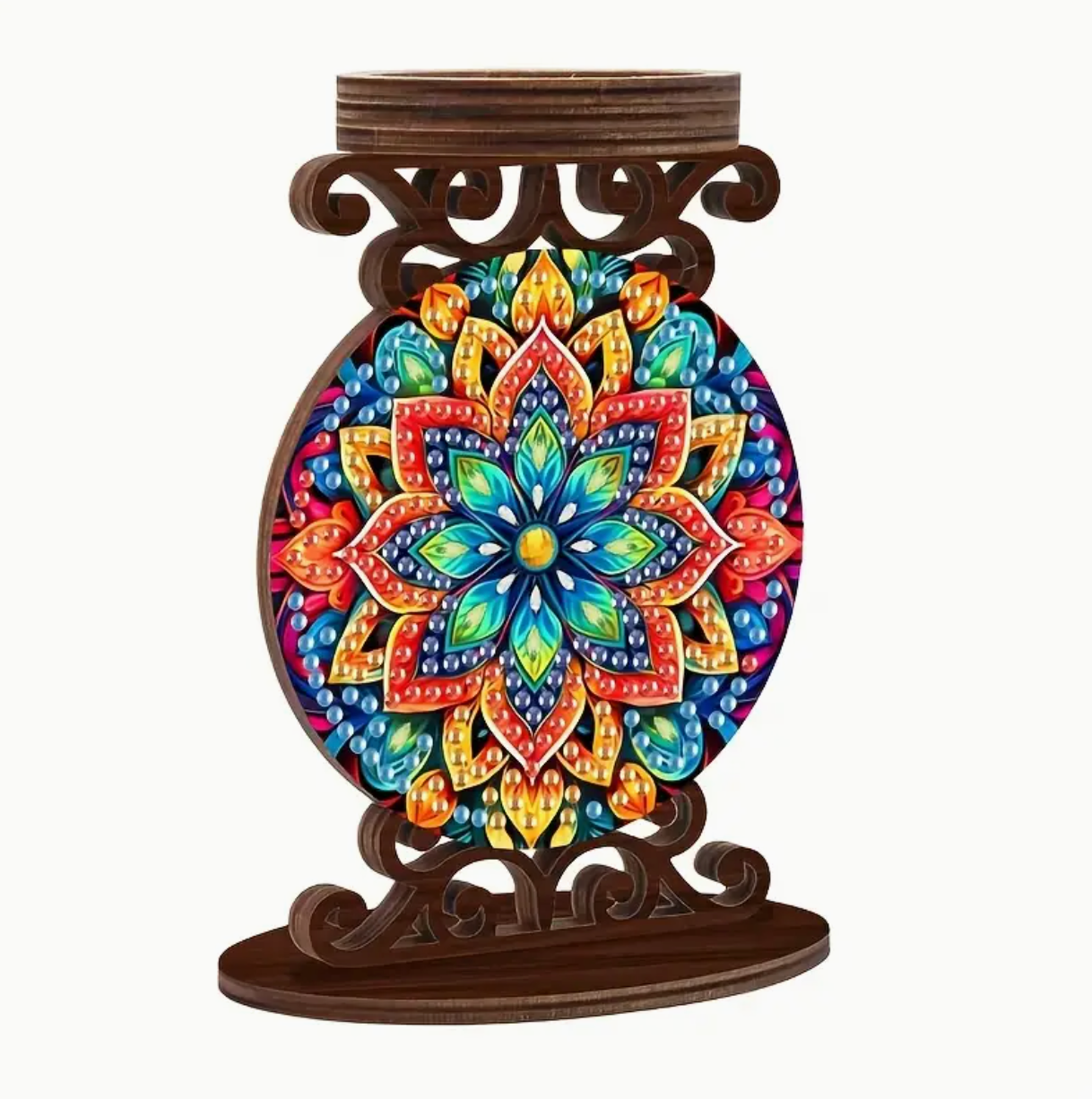 Diamond Painting Mandala Kaarshouder (Morgen in huis) Diamond Painting Planet