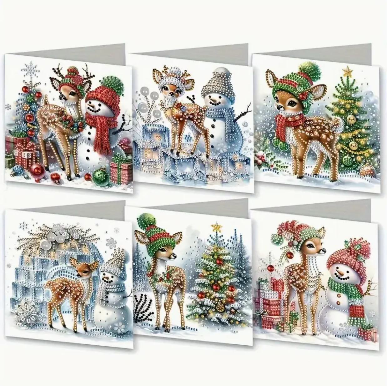 Kerstkaarten (Morgen in huis) Diamond Painting Planet