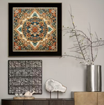 Mandala 25x25cm (Morgen in huis) Diamond Painting Planet