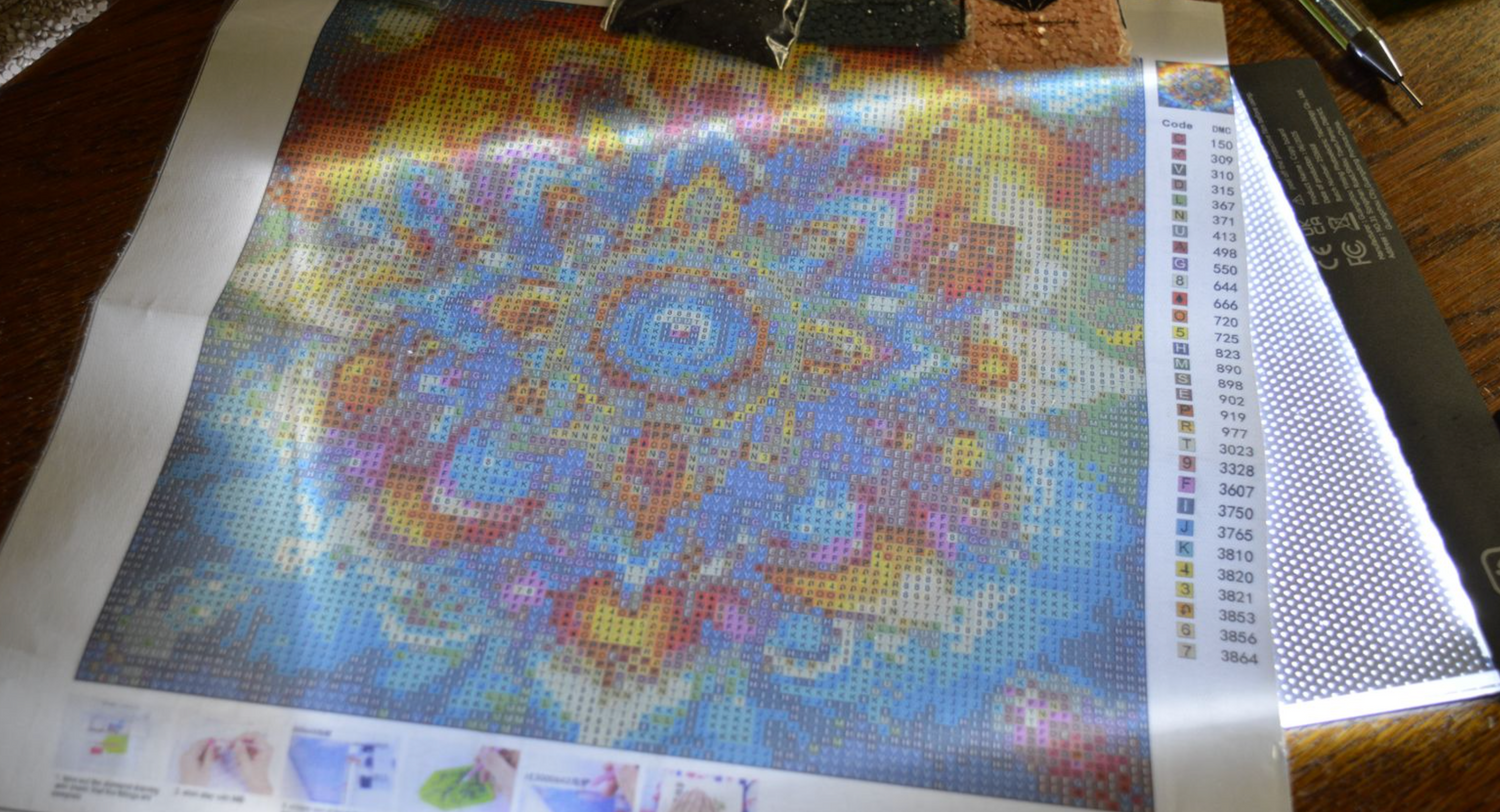 Mini Lichtplaat A5 (Morgen in huis) Diamond Painting Planet
