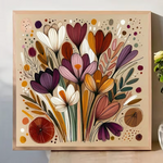 Betoverende Bloemenpracht 25x25cm (Morgen in huis) Diamond Painting Planet