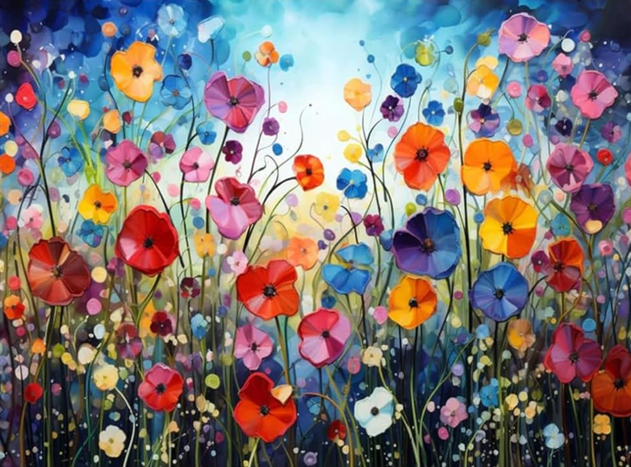 Magische Bloemenzee (Morgen in huis)