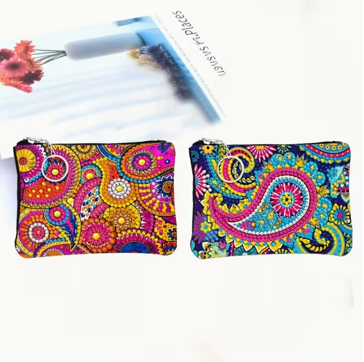 Diamond Painting Portemonees - set van 2 (Morgen in huis)