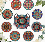 Mandala onderzetters (Morgen in huis) Diamond Painting Planet