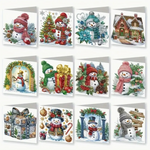 Kerstkaarten (Morgen in huis) Diamond Painting Planet