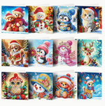 Kerstkaarten (Morgen in huis) Diamond Painting Planet