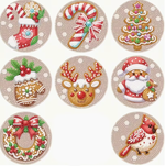 Kerst Onderzetters (Morgen in huis) Diamond Painting Planet
