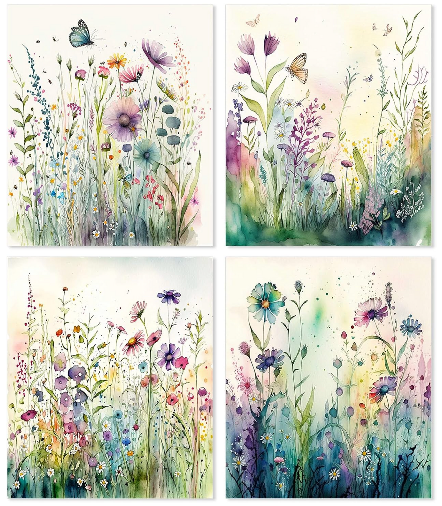 Betoverende Wilde Bloemen 25x35cm (Morgen in huis) Diamond Painting Planet