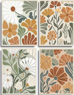 Stijlvolle Retro Bloemen Diamond Painting 25x35cm (Morgen in huis) Diamond Painting Planet