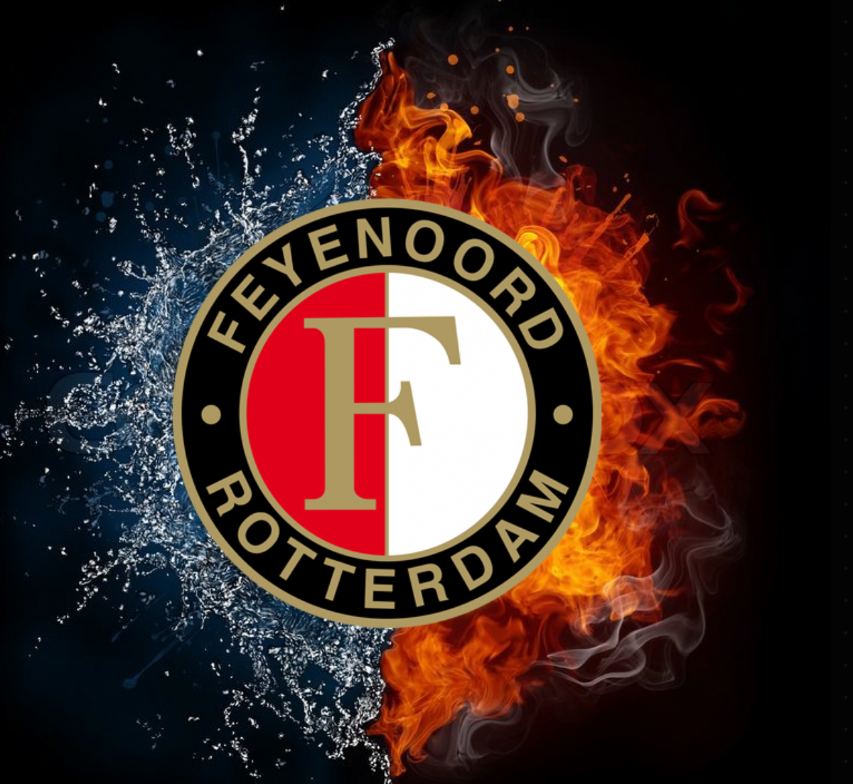 Feyenoord water en vuur Diamond Painting Planet