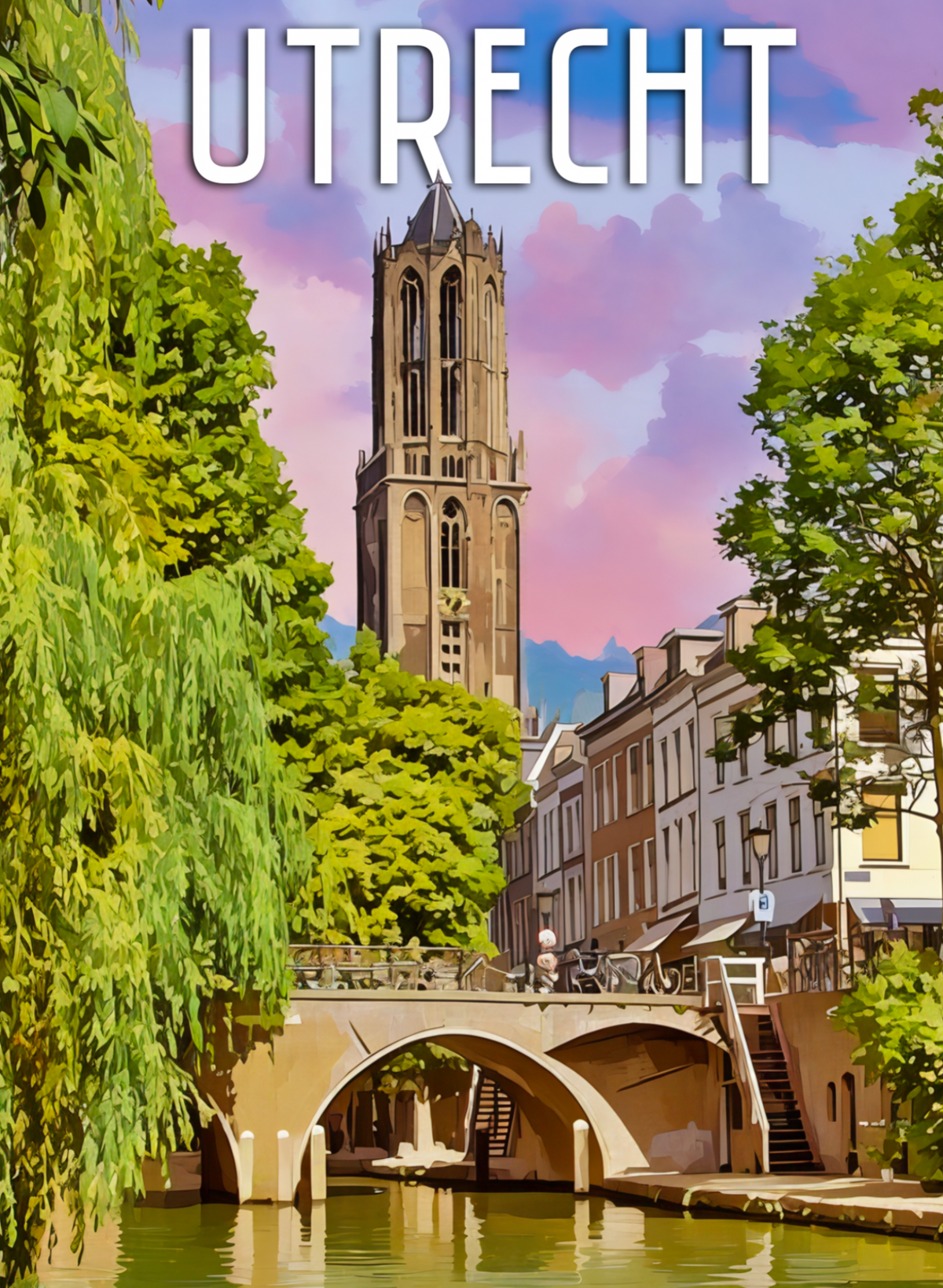 Utrecht met Domtoren Diamond Painting Planet