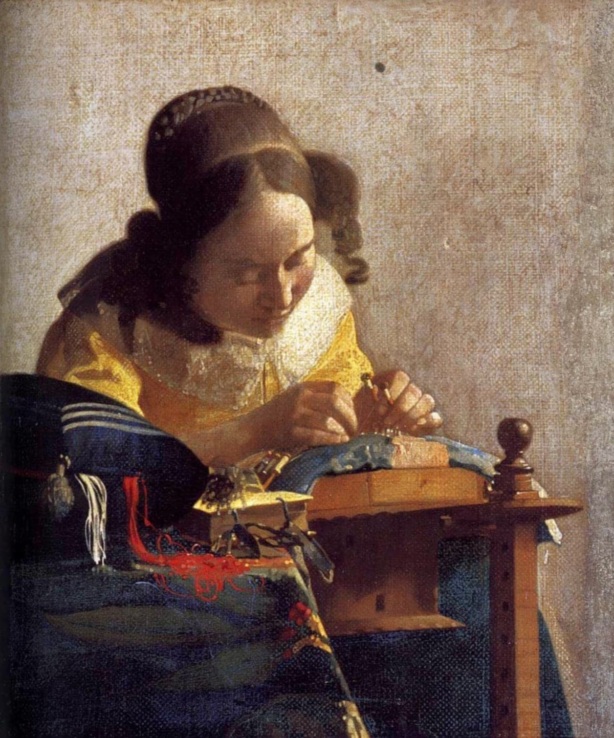 Johannes Vermeer - Kantwerkster Diamond Painting Planet