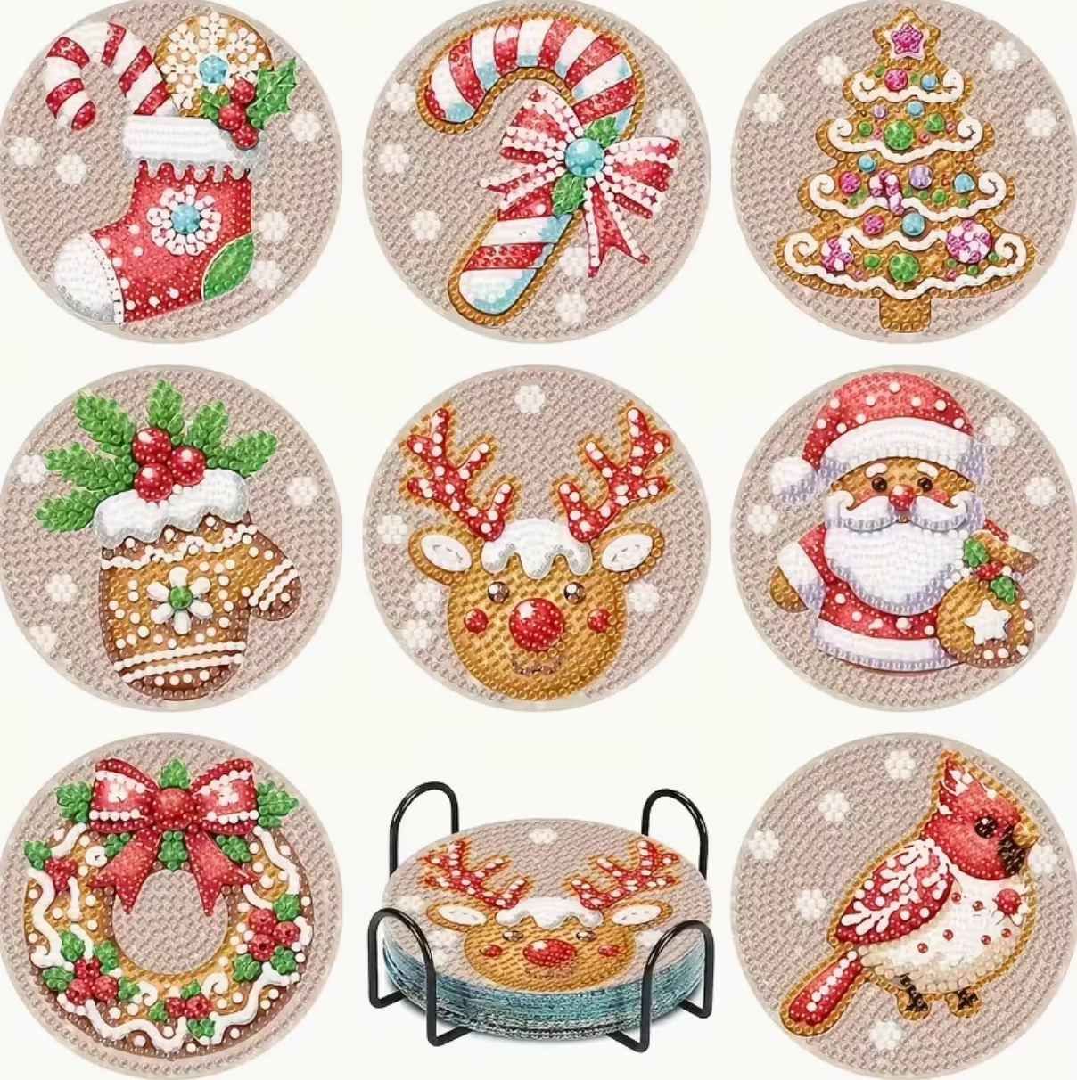 Kerst Onderzetters (Morgen in huis)