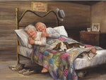 Opa en oma in bed Diamond Painting Planet