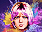 1965 - France Gall Diamond Painting Planet