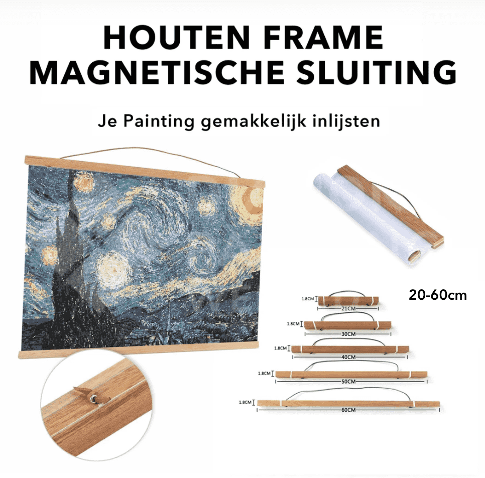 Magnetische lijsten Diamond Painting Planet