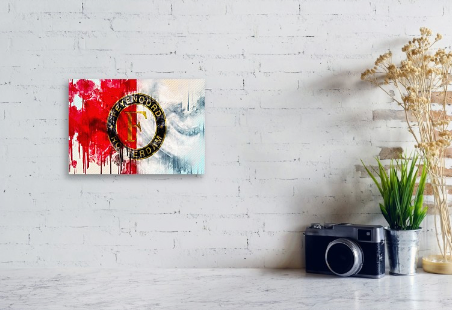 Feyenoord rood/wit Diamond Painting Planet