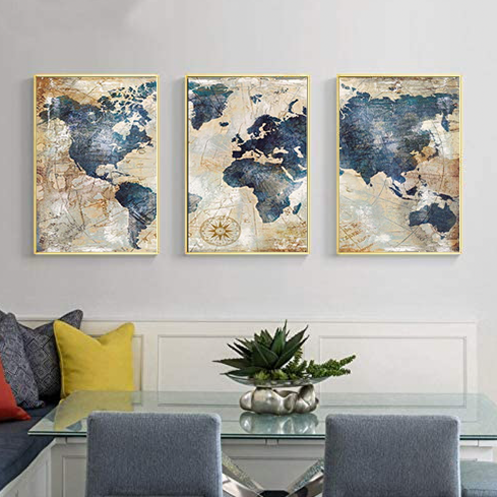 Diamond Painting Wereld - 3 luik Diamond Painting Planet