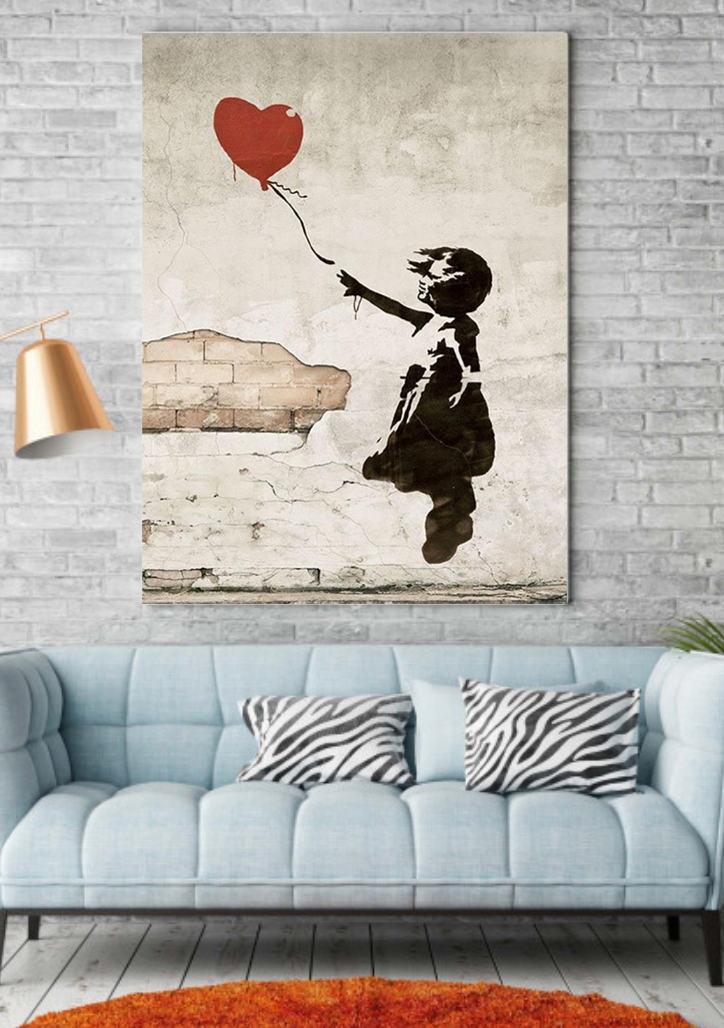 Banksy - Meisje met ballon Diamond Painting Planet