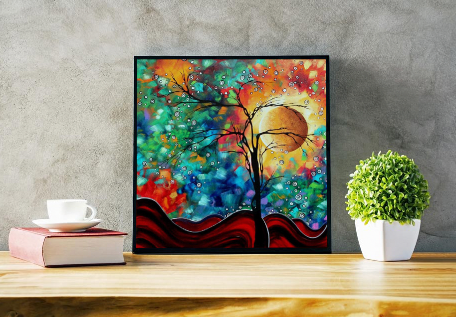 Abstracte landschap Diamond Painting Planet