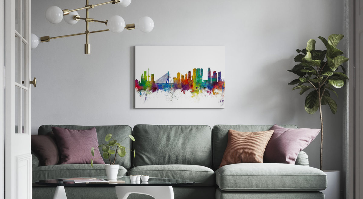 Skyline van Rotterdam Diamond Painting Planet