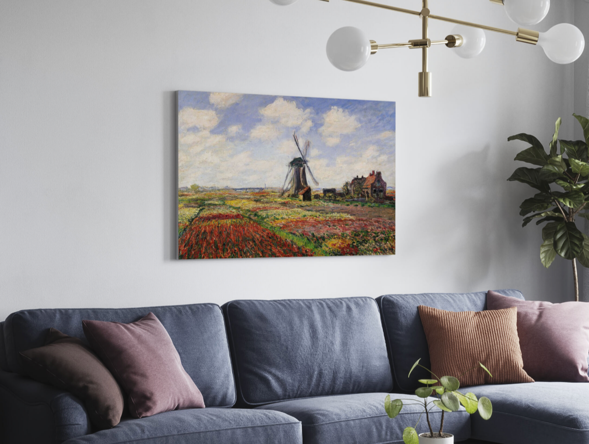 Claude Monet - Tulpenvelden in Nederland Diamond Painting Planet