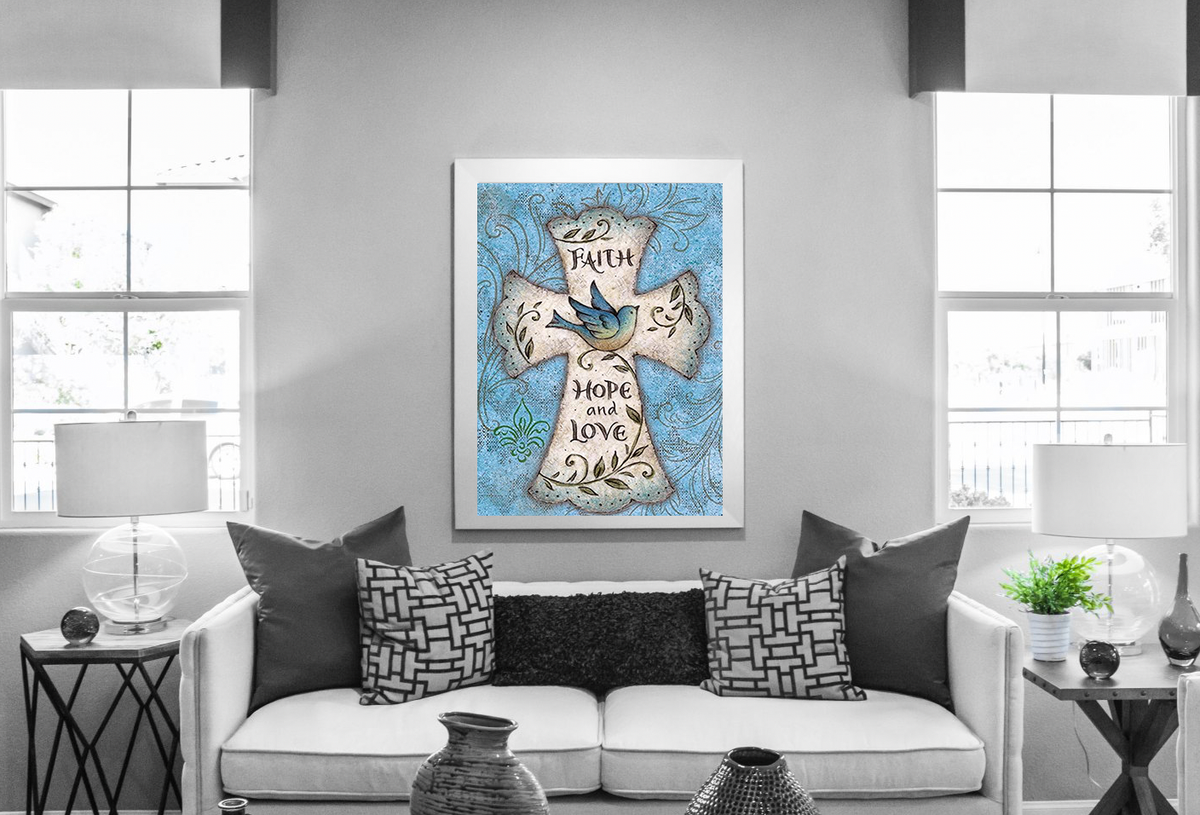 Faith Hope Love Diamond Painting Planet