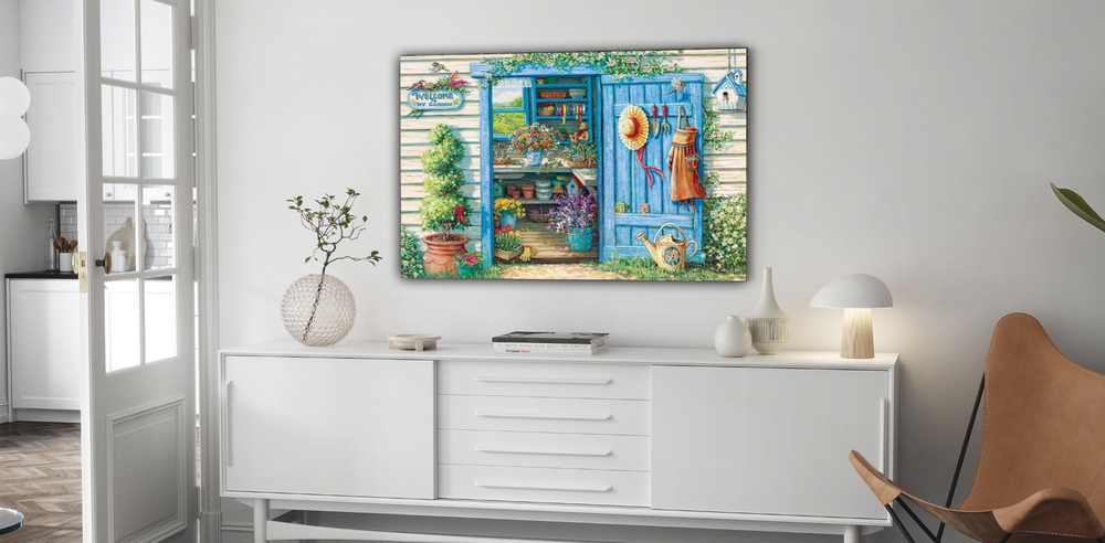 Zomer schuur 'welcome to my garden' Diamond Painting Planet