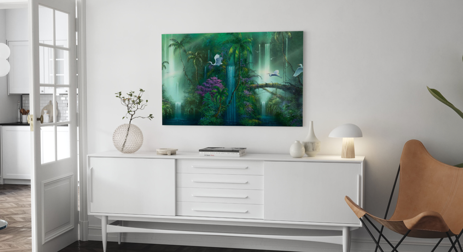 Fantasie waterval Diamond Painting Planet