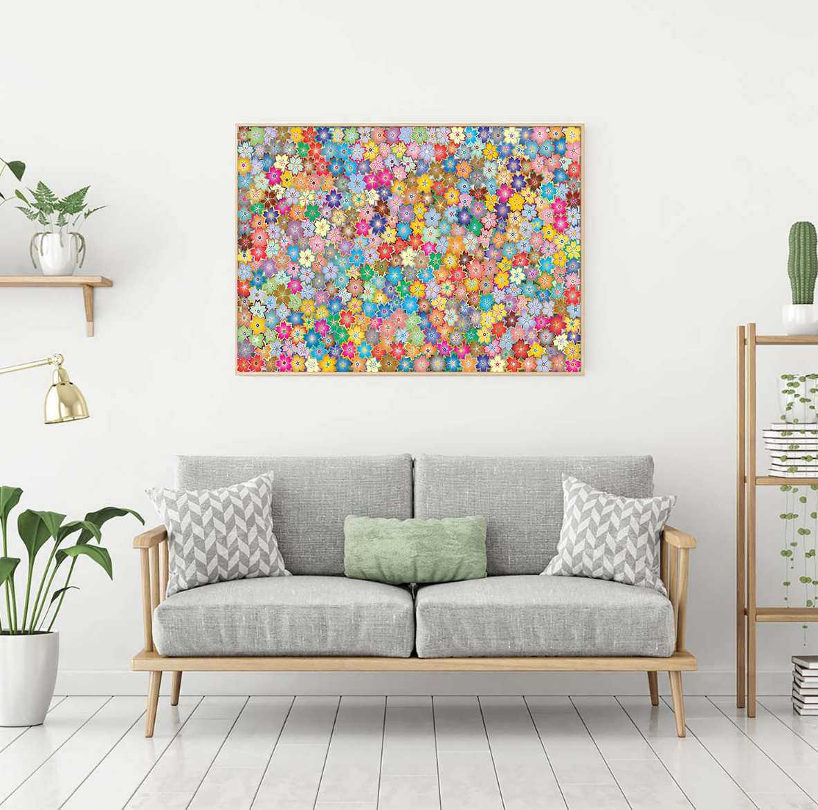 Heel veel bloemetjes Diamond Painting Planet